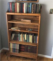 Vintage Pine Book Shelf - 5 Shelves
