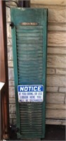 Antique Green Shutter, Brass Public Bar Sign