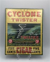 1928 Cyclone Twister Cigar Advertisement