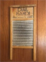 Vtg Dubl Handl Galvanized Wash Board