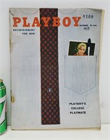 Playboy Entertainment For Men Septembre 1958