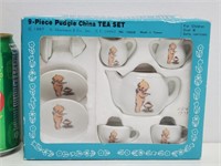 Service à thé chinois 9 pièces ancien