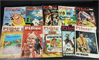 Lot de 10 magazines Pilote 1964