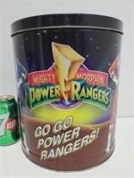 Seau en fer blanc des Mighty Morphin Power Rangers