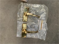 40 Solid Brass Twin Lever Ergonomic Door Handles