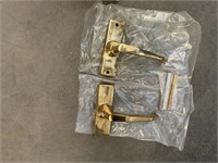 80 Solid Brass Twin Lever Ergonomic Door Handles
