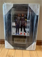 Giannis Brothers Signed Framed Bucks Print
