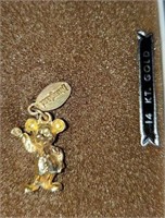 14KT. GOLD Mickey Mouse