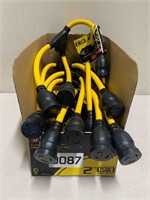 Utilitech 2' 12/3 20A Twist Lock Y-Adapter (1 box)