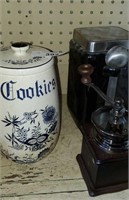 Cookie Jars and grinder