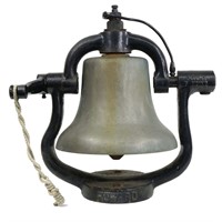 Howard Brass Railroad Bell w/ Iron Yoke