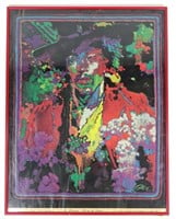 1970 Jimi Hendrix Screen Print (Black Light)