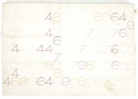 Robert Yucikas (b. 1944) Numbers on Canvas
