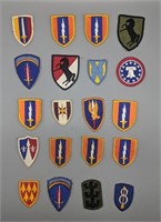 Twenty Vintage Military Shoulder Patches