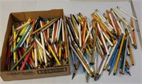 full box of local & other advertising pencils