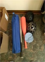 Small Sports lot, do helmets 1 plastic bat, 1