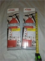 Pair of new in the box fire extinguisher