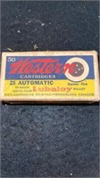 Western cartridges 25 automatic