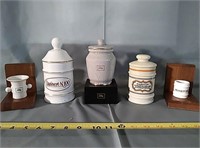 Collection of medical pharmaceutical jars
