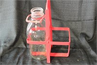 Milk Carrier with Glass Bottle