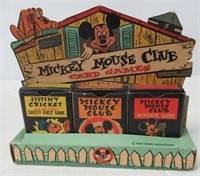 Antique Mickey Mouse Club Card Games Made in