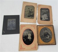 Antique Tintype Photographs.
