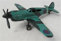 Cast Iron WWII Spitfire Fighter Plane.
