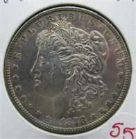 1878 Morgan Silver Dollar. 7 Tail feathers.