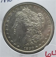 1890-S Morgan Silver Dollar.