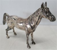 Sterling Silver Overlay Horse. Measures: 6.5"