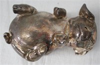Sterling Silver Overlay Pig. Measures: 5" Long.