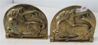 Pair of Brass Unicorn/Horse Book Ends.