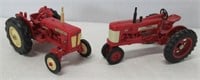 (2) Vintage Small Scale Die Cast Toy Tractors.