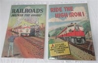 (2) Hard To Find 1954 & 1955 Railroad Comics.