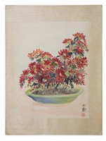 Chinese Painting of Flowers by Wang Yachen