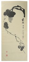 Chinese Painting of Grapes by Chen Chongzhou