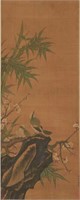 Painting of Bamboo and Rock attrib. Wang Ruoshui