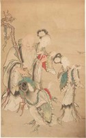 Chinese Painting of Shou attrib. Jiao Bingzhen