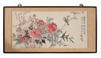 Chinese Painting of Flowers & Birds by Gao Yihong