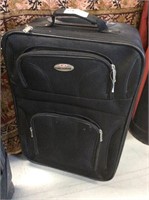 Black carry-on suitcase