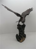 Heavy Cast Iron Metal Hawk or Eagle Statue