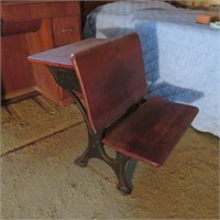 Vintage School Desk /Seat