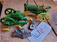 John Deere mini metal implements