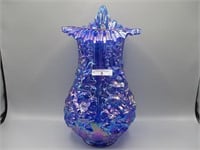 Fenton Poppy SHow vase-  cobalt JIP
