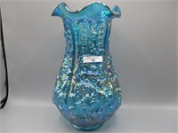 Fenton Poppy SHow vase- sapphire
