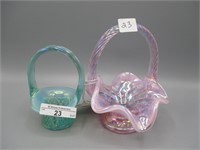 2 Fenton small baskets as shown