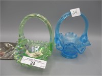 2 Fenton small baskets as shown