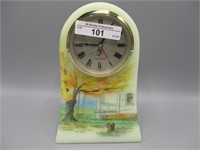 Fenton HP clock w/ squirrel