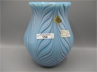 1975 Barber Fetty Pulled Feather 8" vase 25 year