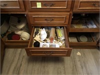 CONTENTS OF CABINETS AND DRAWERS- TUPPLEWARE,